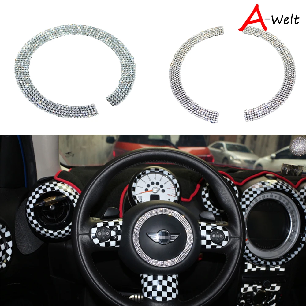 1pc Car Steering Wheel Diamond Decoration Ring Sticker For Mini Cooper Countryman R55 56 60 F55 F56 F54 Car-Styling Accessor
1pc Car Steering Wheel Diamond Decoration Ring Sticker For Mini Cooper Countryman R55 56 60 F55 F56 F54 Car-Styling Accessor