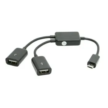 10pcs/lot CY Micro USB Host OTG Adapter Cable with Dual Port Hub for Galaxy S5 S4 S3 & Tablet
10pcs/lot CY Micro USB Host OTG Adapter Cable with Dual Port Hub for Galaxy S5 S4 S3 & Tablet
