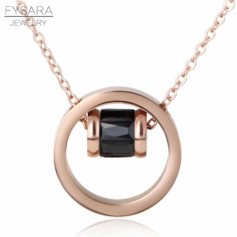 FYSARA Circle With Round AAA Colorful Crystal Pendant Necklace Fashion Jewelry Rose Gold Color Short Necklace Women Love Collar
FYSARA Circle With Round AAA Colorful Crystal Pendant Necklace Fashion Jewelry Rose Gold Color Short Necklace Women Love Collar