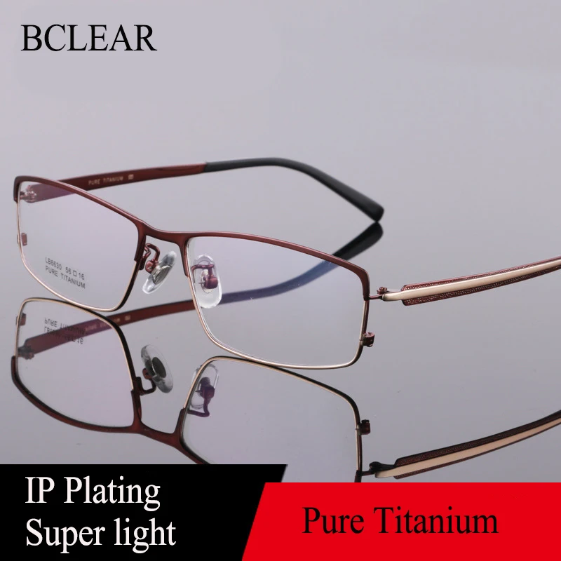 BCLEAR Full Rim Pure Titanium Eyeglasses Frame for Men Optical Glasses Frame Prescription Eyewear Spectacles Fashion Quality
BCLEAR Full Rim Pure Titanium Eyeglasses Frame for Men Optical Glasses Frame Prescription Eyewear Spectacles Fashion Quality