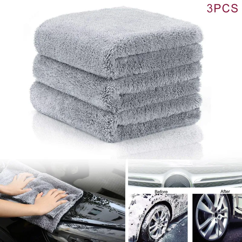 3 Pcs/Set Microfibre Cloths Scratch-Free Gentle Clean Towels for Car Care Cleaning Car Styling
3 Pcs/Set Microfibre Cloths Scratch-Free Gentle Clean Towels for Car Care Cleaning Car Styling