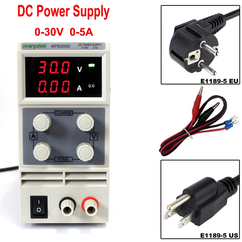 Voltage Regulators 30V 5A Switch laboratory DC power supply Digital Display adjustable Mini DC Power Supply Single Channel
Voltage Regulators 30V 5A Switch laboratory DC power supply Digital Display adjustable Mini DC Power Supply Single Channel