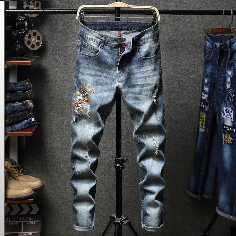 GuaPai spring 2019 collection men heavy embroidery mill white elastic men jeans - P58 QT3020-6068
GuaPai spring 2019 collection men heavy embroidery mill white elastic men jeans - P58 QT3020-6068