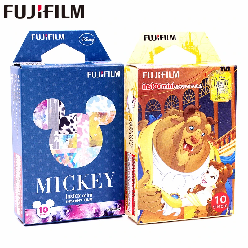 Fujifilm 20 листов Красавица и Чудовище + Новый Микки мгновенных Фильм фотобумага для