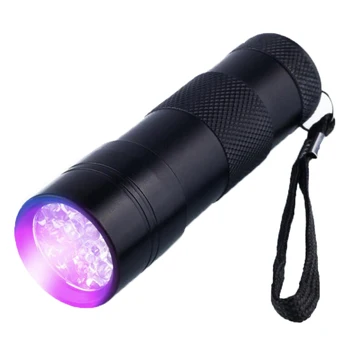 395NM UV 12 LEDs Purple Light LED Torch for Amber Currency Detector Portable Waterproof Aluminium UV Ultra Violet
395NM UV 12 LEDs Purple Light LED Torch for Amber Currency Detector Portable Waterproof Aluminium UV Ultra Violet