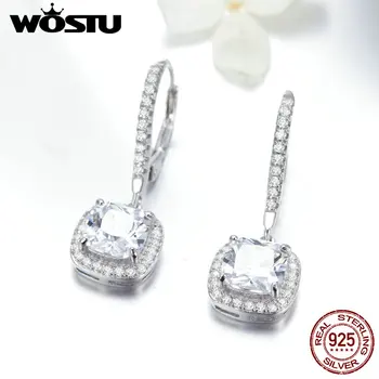 WOSTU Hot Sale 925 Sterling Silver Fashion Square Drop Earring CZ Silver Jewelry For Women Earrings Fashion Lucky Gift FIE520
WOSTU Hot Sale 925 Sterling Silver Fashion Square Drop Earring CZ Silver Jewelry For Women Earrings Fashion Lucky Gift FIE520