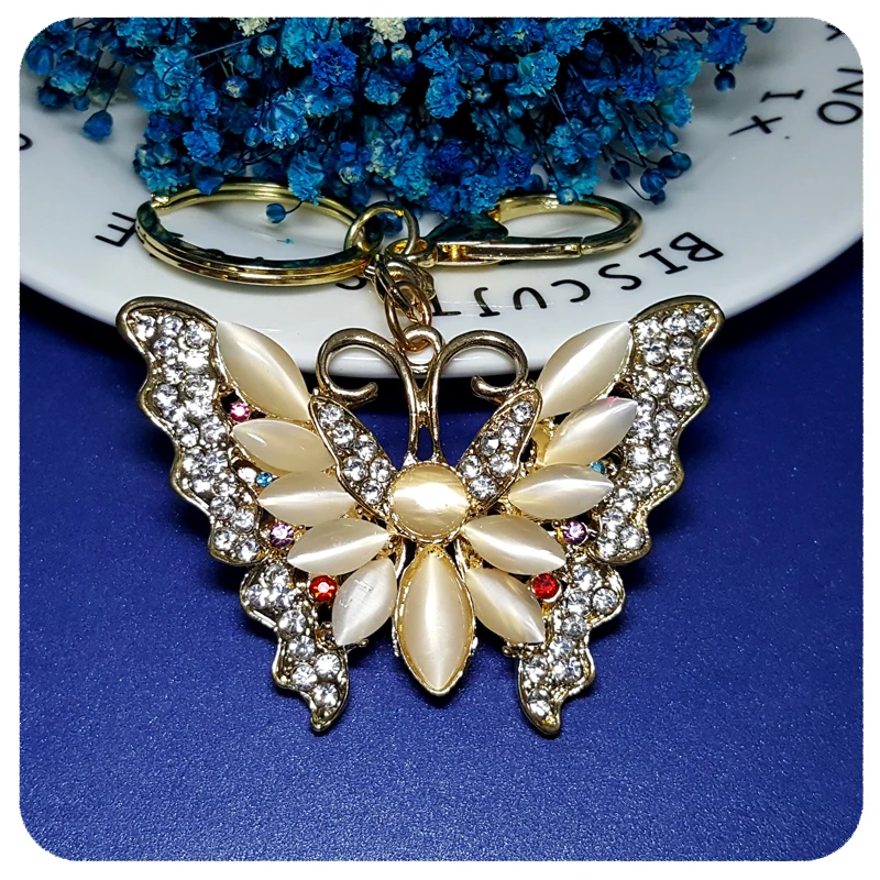 3D Design Opal Stones Butterfly Handbag Charm Ornament Accessory Fantastic Key Chain Gift
3D Design Opal Stones Butterfly Handbag Charm Ornament Accessory Fantastic Key Chain Gift