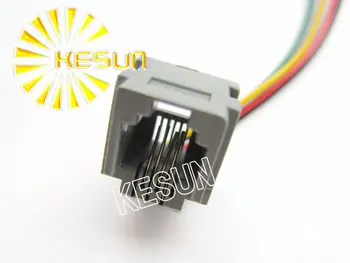 FREE SHIPPING 20PCS x 623K-6P4C RJ11 PCB Phone Modular Jack Female Telephone Socket LAN Connector With 150mm Wire
FREE SHIPPING 20PCS x 623K-6P4C RJ11 PCB Phone Modular Jack Female Telephone Socket LAN Connector With 150mm Wire