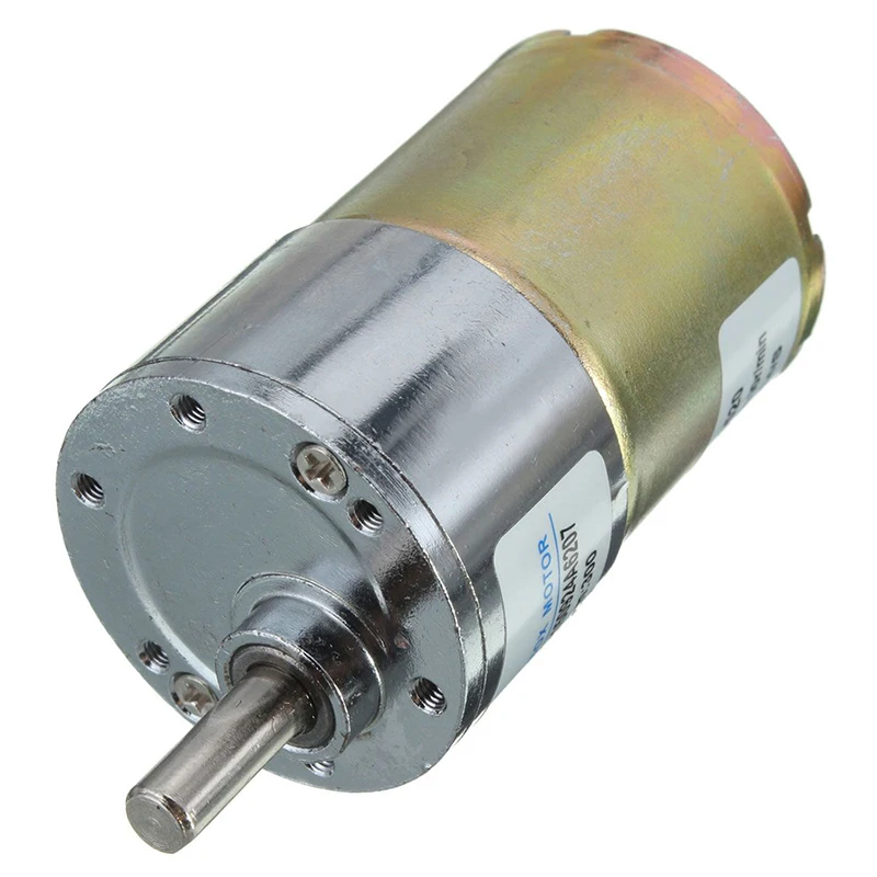 zhengk 12V DC 300 RPM 37GB High Torque Gearbox Electric Motor 37mm Diameter Silver
zhengk 12V DC 300 RPM 37GB High Torque Gearbox Electric Motor 37mm Diameter Silver