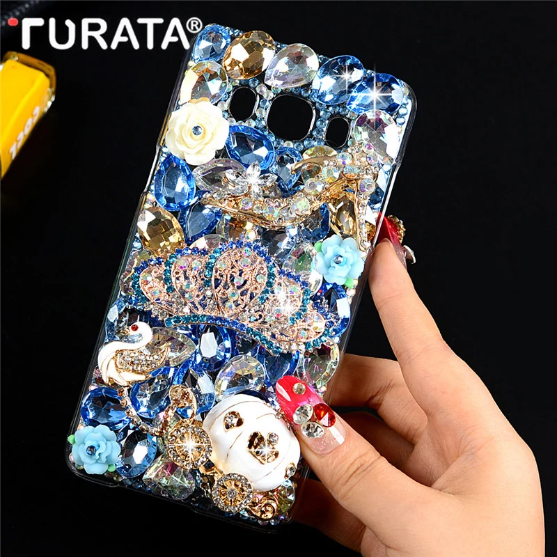 Блестящий 3D кристально чистый жесткий пластиковый чехол накладка для samsung Galaxy J5