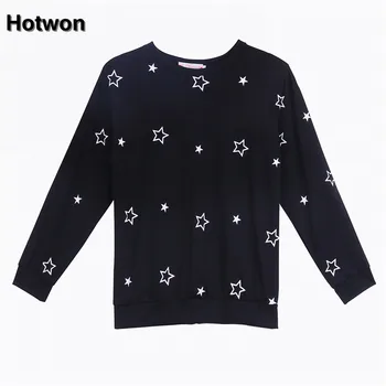 2017 Casual Long Sleeve Top High Quality Autumn Winter Warm Black Print Pullover Hoodies Women Sweatshirt Fashion Girl Tops
2017 Casual Long Sleeve Top High Quality Autumn Winter Warm Black Print Pullover Hoodies Women Sweatshirt Fashion Girl Tops