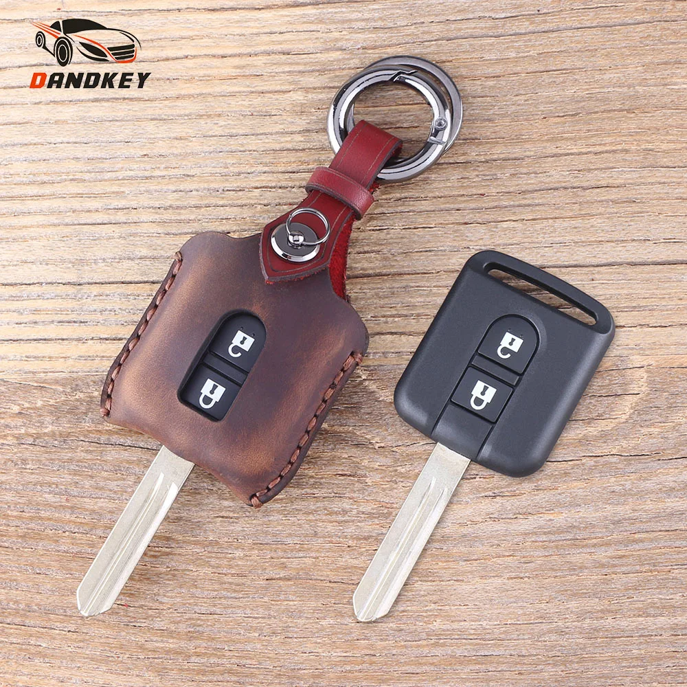 DANDKEY Genuine Leather Protector Key Case Shell Cover FOB 2 Buttons For Nissan Micra Navara Note X-Trail Qashqai
DANDKEY Genuine Leather Protector Key Case Shell Cover FOB 2 Buttons For Nissan Micra Navara Note X-Trail Qashqai