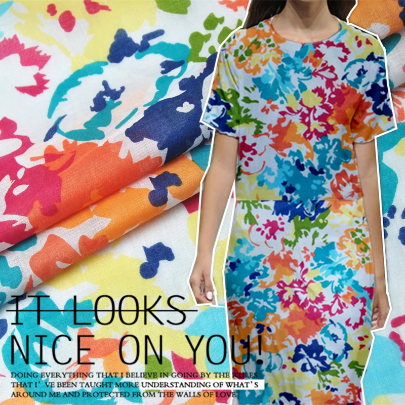 LEO&LIN High-count Cotton Fabric Feel Comfortable Summer Dress Multicolor Colorful Fashion Goods DIY Fabric 50cm
LEO&LIN High-count Cotton Fabric Feel Comfortable Summer Dress Multicolor Colorful Fashion Goods DIY Fabric 50cm