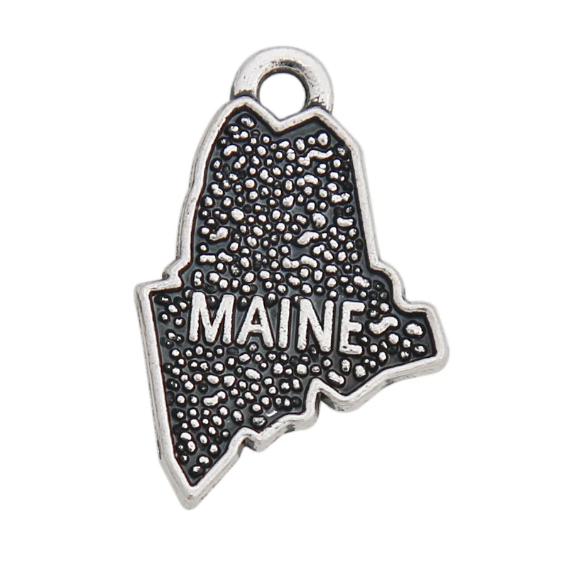 RAINXTAR Two Sides Vintage Maine Shape Alloy State Map Charms 13*20mm 50pcs AAC801 
RAINXTAR Two Sides Vintage Maine Shape Alloy State Map Charms 13*20mm 50pcs AAC801