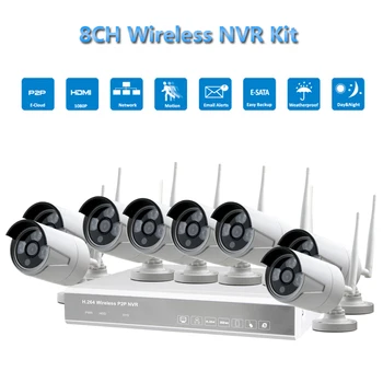 PUAroom 8CH IP Full HD 1080P network surveillance camera night vision IR-Cut H.264 DVR WIFI Alarm Security Systems
PUAroom 8CH IP Full HD 1080P network surveillance camera night vision IR-Cut H.264 DVR WIFI Alarm Security Systems