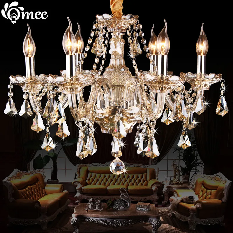 NEW 6 bulb Modern Crystal lamp Chandelier Crystal Chandeliers Light Cristal Lustre Cognac Color For Foyer Living Room Lighting
NEW 6 bulb Modern Crystal lamp Chandelier Crystal Chandeliers Light Cristal Lustre Cognac Color For Foyer Living Room Lighting