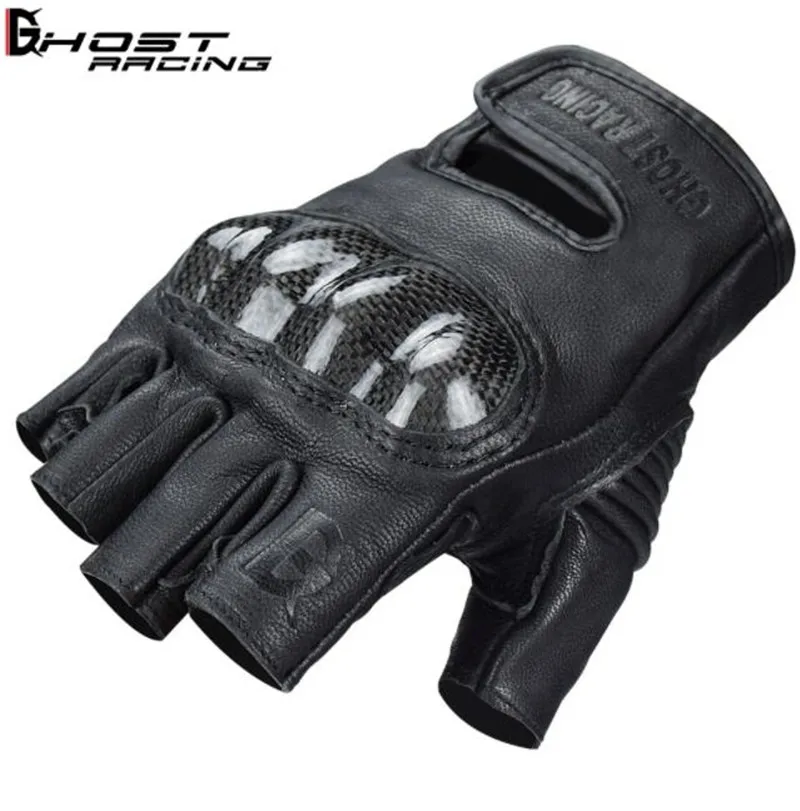 GHOST RACING Summer Motorcycle Gloves Half Finger Glove Carbon Fiber Prevent Slippery Wear-resisting Moto Leather Glove
GHOST RACING Summer Motorcycle Gloves Half Finger Glove Carbon Fiber Prevent Slippery Wear-resisting Moto Leather Glove