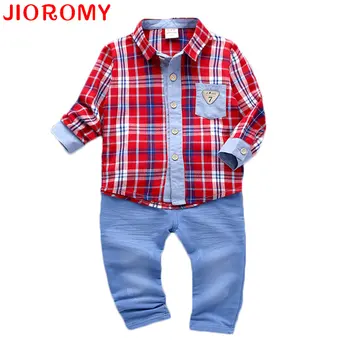 JIOROMY 2019 Baby Boys Suits Plaid Shirt + Pants 2 Pieces Set Fashion Infant Kids Long Sleeve Fall Boxed Denim Stitching Suit k1
JIOROMY 2019 Baby Boys Suits Plaid Shirt + Pants 2 Pieces Set Fashion Infant Kids Long Sleeve Fall Boxed Denim Stitching Suit k1