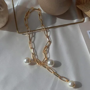 Luxury Design Imitation Pearls Choker Necklace Female punk chunky Pendant Necklaces for Women Gold silver Color Fashion Jewelry
Luxury Design Imitation Pearls Choker Necklace Female punk chunky Pendant Necklaces for Women Gold silver Color Fashion Jewelry