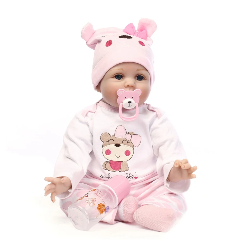 NPK 55cm Lifelike Reborn Doll Soft Silicone Reborn Baby Dolls Vinyl Toys Big Dolls For Girls Baby Dolls With Blouse Clot
NPK 55cm Lifelike Reborn Doll Soft Silicone Reborn Baby Dolls Vinyl Toys Big Dolls For Girls Baby Dolls With Blouse Clot