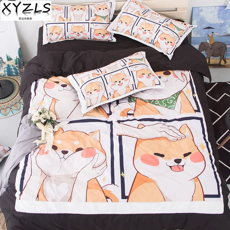 XYZLS Cute Shiba Inu Soft Cotton Bedding Set Queen Duvet Cover Sets Adults/Kids Twin Full King Bedclothes House Pet Bed Lining
XYZLS Cute Shiba Inu Soft Cotton Bedding Set Queen Duvet Cover Sets Adults/Kids Twin Full King Bedclothes House Pet Bed Lining