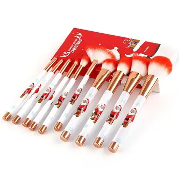10PCS High Quality Nylon Wool New Style Kinds Christmas Brush Professional Make-up Brush Cosmetic Tool Dress Up Your Beauty
10PCS High Quality Nylon Wool New Style Kinds Christmas Brush Professional Make-up Brush Cosmetic Tool Dress Up Your Beauty