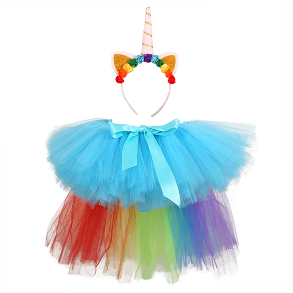 Rainbow Tutu Unicorn Skirt Baby Knee Length Birthday Party Skirt with Long Tail and Unicorn Headband Little Girl Pony Tutu Skirt
Rainbow Tutu Unicorn Skirt Baby Knee Length Birthday Party Skirt with Long Tail and Unicorn Headband Little Girl Pony Tutu Skirt