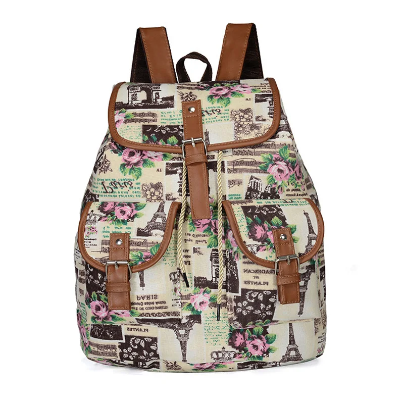 Retro Vintage Backpack Multifunction Shoulder Daypacks Floral Print Drawstring Canvas Backpack Girls School Bags Travel Rucksack
Retro Vintage Backpack Multifunction Shoulder Daypacks Floral Print Drawstring Canvas Backpack Girls School Bags Travel Rucksack