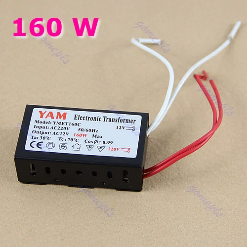 Electronic Transformer 160W 220V Halogen Light Converter LED Power Supply Driver Electronic Transformer MY16_35
Electronic Transformer 160W 220V Halogen Light Converter LED Power Supply Driver Electronic Transformer MY16_35