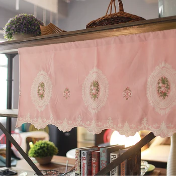 DUNXDECO Short Curtains For Kitchen French Door Half Cortinas Garden Rose Embroidery Rideau Romantic Window Blind Decor 100x45CM
DUNXDECO Short Curtains For Kitchen French Door Half Cortinas Garden Rose Embroidery Rideau Romantic Window Blind Decor 100x45CM
