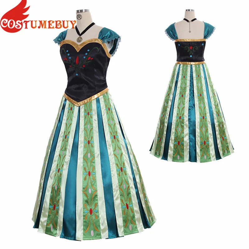 Costumebuy Movie Frozen Snow Cosplay Luxury Dress Princess Anna Coronation Women Girl Fancy Dress Halloween Costume Custom Made
Costumebuy Movie Frozen Snow Cosplay Luxury Dress Princess Anna Coronation Women Girl Fancy Dress Halloween Costume Custom Made