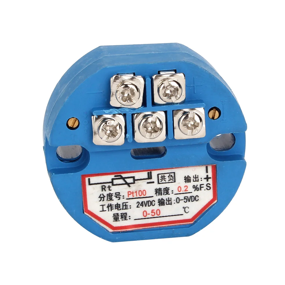 Пластиковый датчик температуры термопары PT100 0-50C 24VDC 0-5V | Инструменты