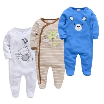100% Cotton 3 Pack Baby Boy Footed Sleepers Side-Snap with Cute Cartoon Striped Baby Boy Outfits 0-12 Months
100% Cotton 3 Pack Baby Boy Footed Sleepers Side-Snap with Cute Cartoon Striped Baby Boy Outfits 0-12 Months
