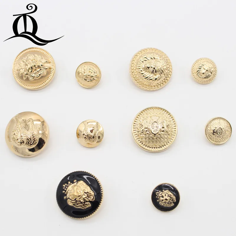 Hot sale 5pcs/lot 13-25mm new fashion decorative buttons high quality gold buttons for men shirt suit overcot sewing accessories
Hot sale 5pcs/lot 13-25mm new fashion decorative buttons high quality gold buttons for men shirt suit overcot sewing accessories