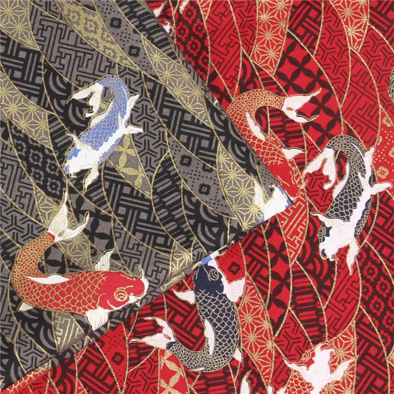 100x140cm The New The Carp Red Blue Japanese Style Cotton Fabric For Dress Patchwork DIY Fabric For Kimono Handbag Fabric
100x140cm The New The Carp Red Blue Japanese Style Cotton Fabric For Dress Patchwork DIY Fabric For Kimono Handbag Fabric