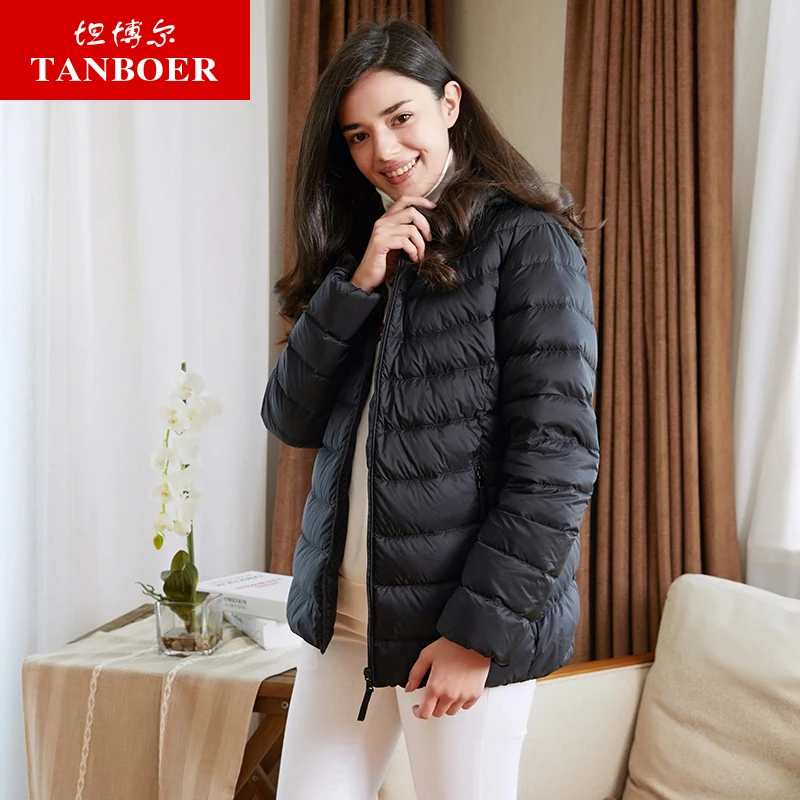 TANBOER women's down jacket 2018 new arrival autumn and winter light weight warm thin down coat female slim jacket TB18326
TANBOER women's down jacket 2018 new arrival autumn and winter light weight warm thin down coat female slim jacket TB18326