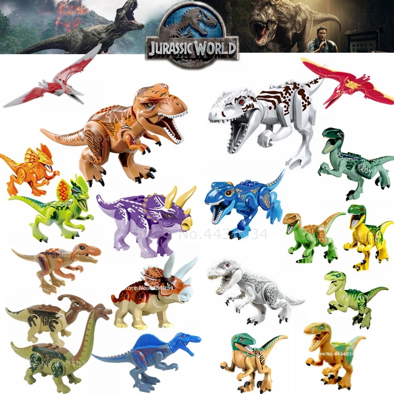Legoinglys Building Blocks Jurassic World Dinosaurs Tyrannosaurus Rex Velociraptor Triceratops Block Toys Children Jurassic Park
Legoinglys Building Blocks Jurassic World Dinosaurs Tyrannosaurus Rex Velociraptor Triceratops Block Toys Children Jurassic Park