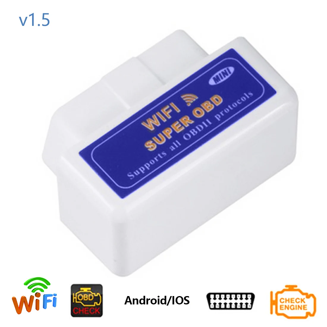Dewtreetali Auto Code Reader ELM327 V1.5 PIC18F25K80 Chip ELM327 WIFI Works for Android IOS ELM327 V 1.5 Car Diagnostic Tool
Dewtreetali Auto Code Reader ELM327 V1.5 PIC18F25K80 Chip ELM327 WIFI Works for Android IOS ELM327 V 1.5 Car Diagnostic Tool