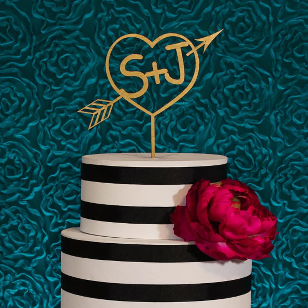 Wedding Heart with Arrow Bride & Groom Initials cake topper Customized Acrylic wood wedding cake topper Personalized cake topper
Wedding Heart with Arrow Bride & Groom Initials cake topper Customized Acrylic wood wedding cake topper Personalized cake topper