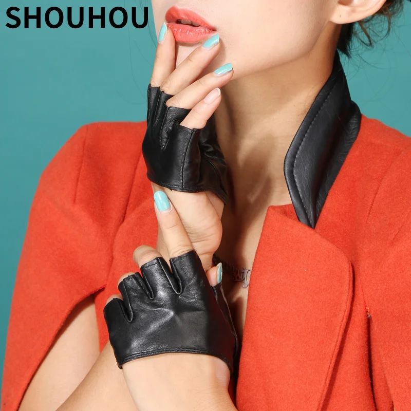 SHOUHOU 2017 women summer gloves lady's sexy dancing fingerless gloves girls genuine leather party show gloves free shipping
SHOUHOU 2017 women summer gloves lady's sexy dancing fingerless gloves girls genuine leather party show gloves free shipping