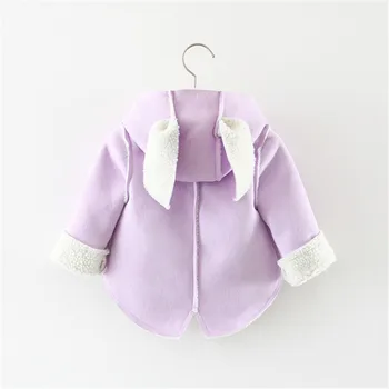 Autumn Winter Baby Girls Rabbit Ears Hooded Jackets Children Lamb Coats Clothes Kids Plus Velvet Thick Overcoats Clothing G135
Autumn Winter Baby Girls Rabbit Ears Hooded Jackets Children Lamb Coats Clothes Kids Plus Velvet Thick Overcoats Clothing G135
