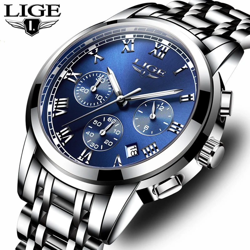 2019 New Watches Men Luxury Brand LIGE Chronograph Men Sports Watches Waterproof Full Steel Quartz Men's Watch Relogio Masculino
2019 New Watches Men Luxury Brand LIGE Chronograph Men Sports Watches Waterproof Full Steel Quartz Men's Watch Relogio Masculino