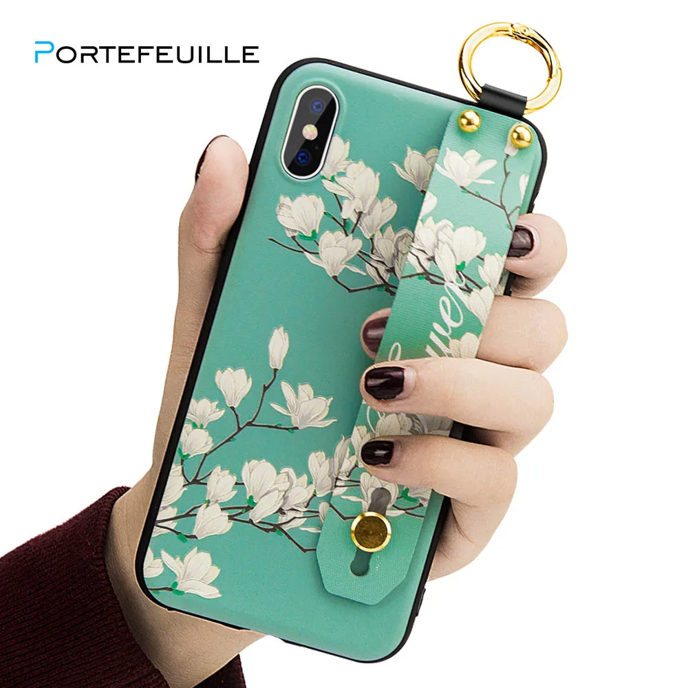 PORTEFEUILLE Multifunction cute Wristband square for iphone 6 7 8 plus case leather luxury flowers soft cover mobile accessories
PORTEFEUILLE Multifunction cute Wristband square for iphone 6 7 8 plus case leather luxury flowers soft cover mobile accessories