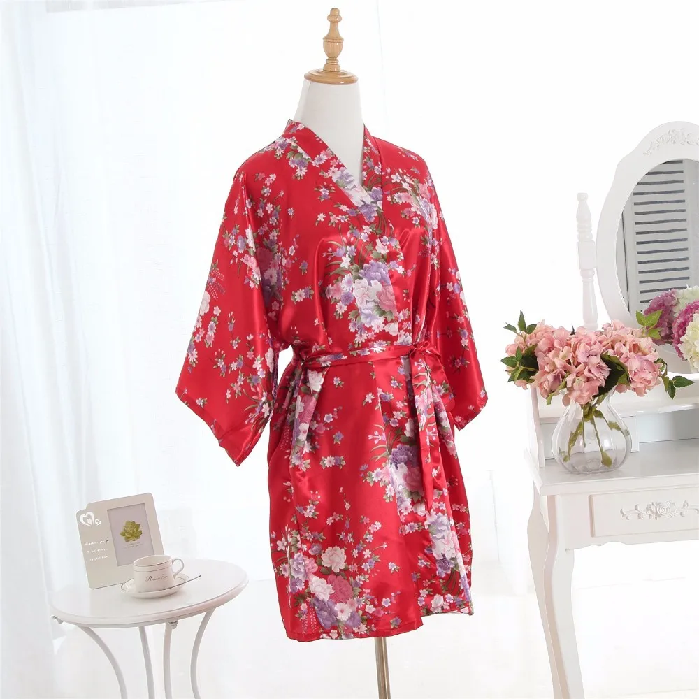 Women's Summer Mini Kimono Robe Ladies Bath Gown Yukata Nightshirt Bride Bridesmaid Wedding Dress Nightdress Pajamas
Women's Summer Mini Kimono Robe Ladies Bath Gown Yukata Nightshirt Bride Bridesmaid Wedding Dress Nightdress Pajamas