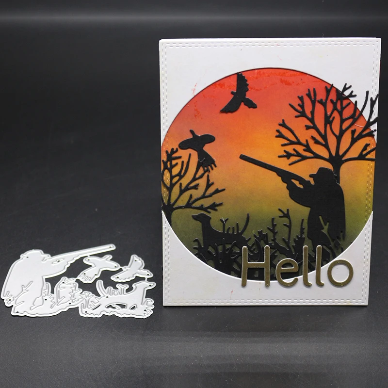 AZSG Hunter Go hunting Prey Cutting Dies For DIY Scrapbooking Decoretive Embossing Stencial DIY Decoative Cards Die Cutter
AZSG Hunter Go hunting Prey Cutting Dies For DIY Scrapbooking Decoretive Embossing Stencial DIY Decoative Cards Die Cutter