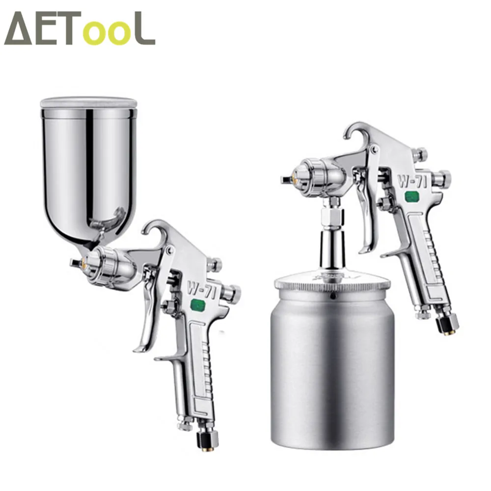 

AETool Professional Pneumatic Spray Gun Airbrush Sprayer Alloy Painting Atomizer Tool With 400ML/600ML Hopper For Painting Cars