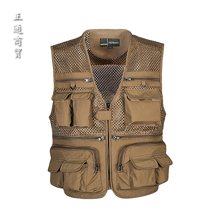 2019 men's leisure detachable multifunctional reporter mesh quick-drying waistcoat pocket
2019 men's leisure detachable multifunctional reporter mesh quick-drying waistcoat pocket