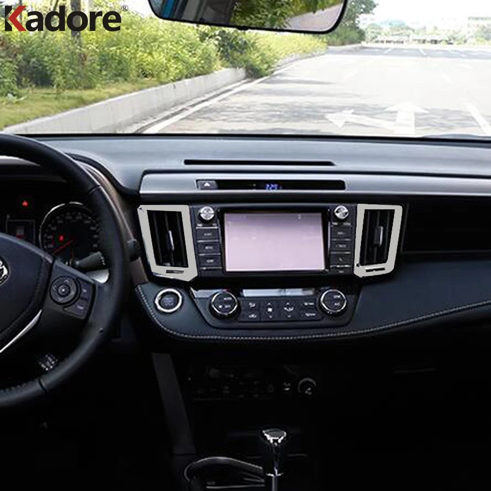For Toyota RAV4 RAV 4 2016 2017 ABS Matte Air Conditonnal Vent Cover Trim AC Outlet Panel Frame Interior Accessories
For Toyota RAV4 RAV 4 2016 2017 ABS Matte Air Conditonnal Vent Cover Trim AC Outlet Panel Frame Interior Accessories