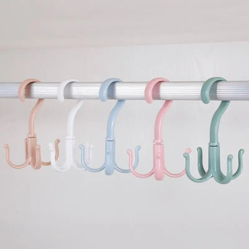 360 Degrees Rotated 4 Hooks Plastic Handbag Clothes Hat Clothes Ties Bag Holder Shelf Hanger Hanging Rack Storage Organizer Hook
360 Degrees Rotated 4 Hooks Plastic Handbag Clothes Hat Clothes Ties Bag Holder Shelf Hanger Hanging Rack Storage Organizer Hook