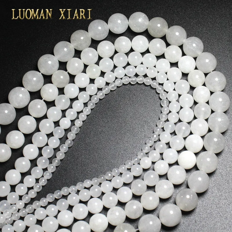 Wholesale Natural White Jadee Stone Round Beads For Jewelry Making DIY Bracelet Necklace Bracelet 4/ 6/8/10/ 12 mm Strand 15.5''
Wholesale Natural White Jadee Stone Round Beads For Jewelry Making DIY Bracelet Necklace Bracelet 4/ 6/8/10/ 12 mm Strand 15.5''